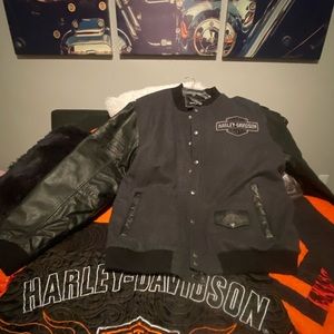 Men’s Harley Davidson letterman jacket